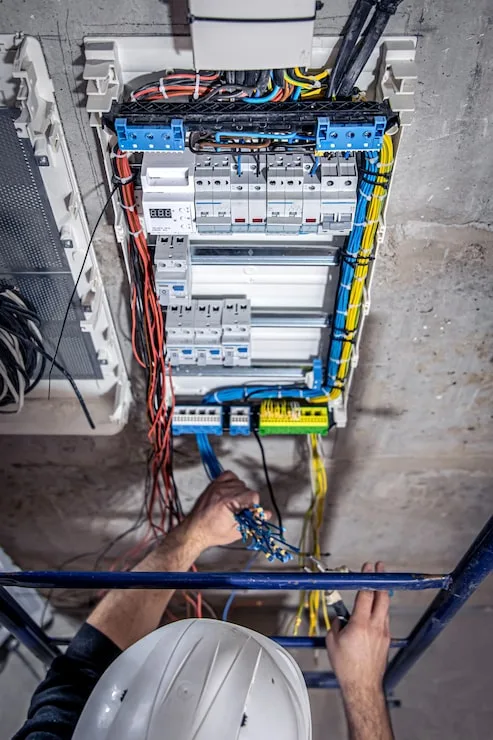 manutenção de quadro elétrico